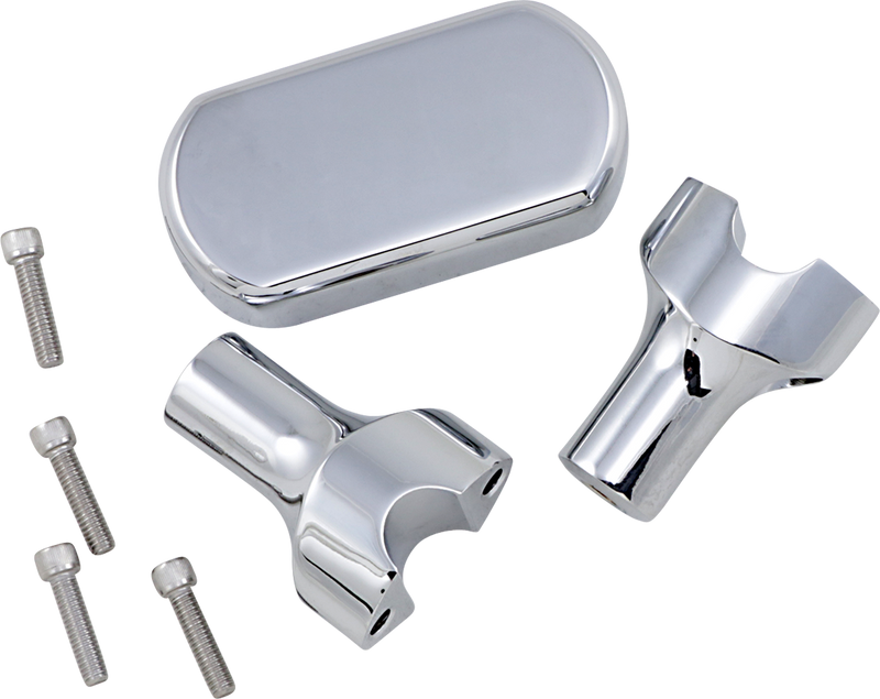 LA CHOPPERS Risers - Solid Top - 3" - Chrome LA-7442-03