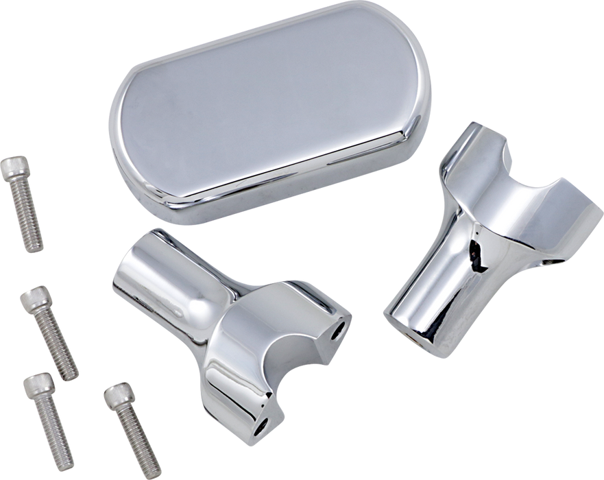 LA CHOPPERS Risers - Solid Top - 3" - Chrome LA-7442-03