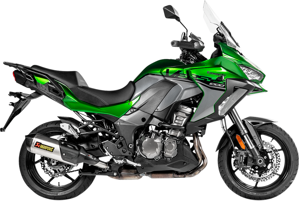 AKRAPOVIC Slip-On Exhaust Kawasaki Versys 1000 2019-2023, Titanium S-K10SO22-HWT 1811-3706
