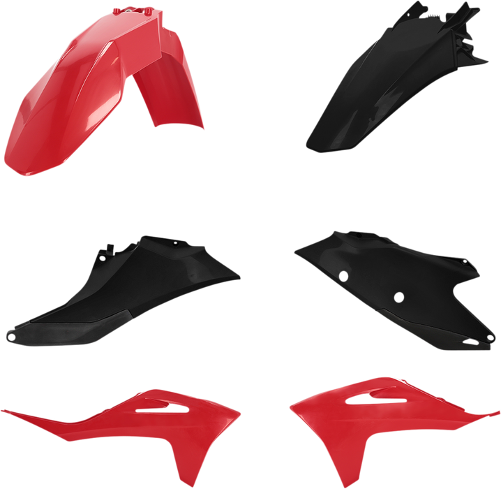 ACERBIS Standard Replacement Body Kit - Red/Black 2872781018