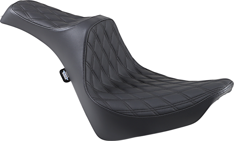 DRAG SPECIALTIES Predator III Seat - Double Diamond - Black Stitching - FL/FX '18-'22 0802-1145