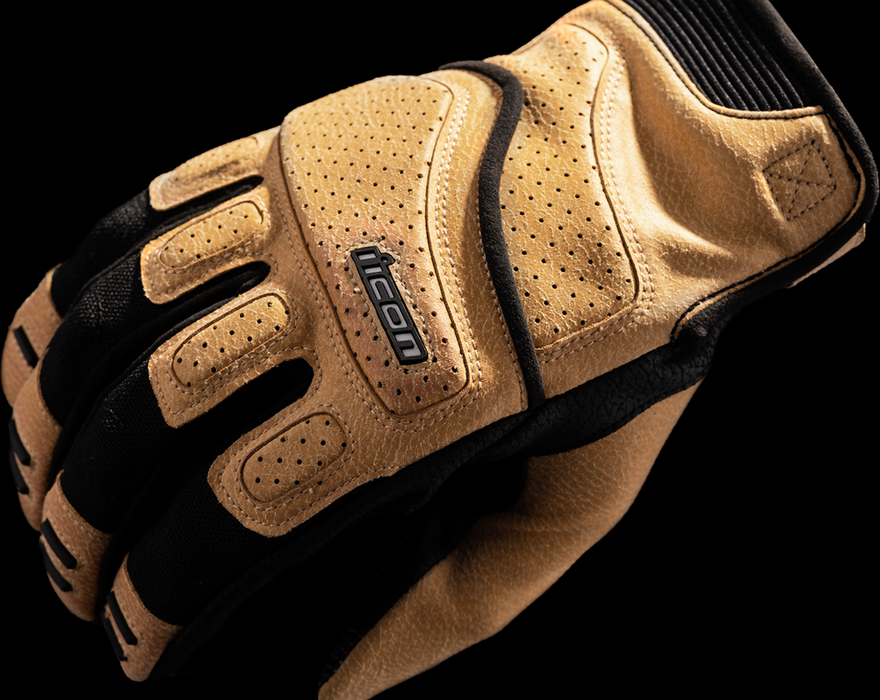 ICON Superduty3™ Motorcycle Gloves - Tan - Small 3301-4600