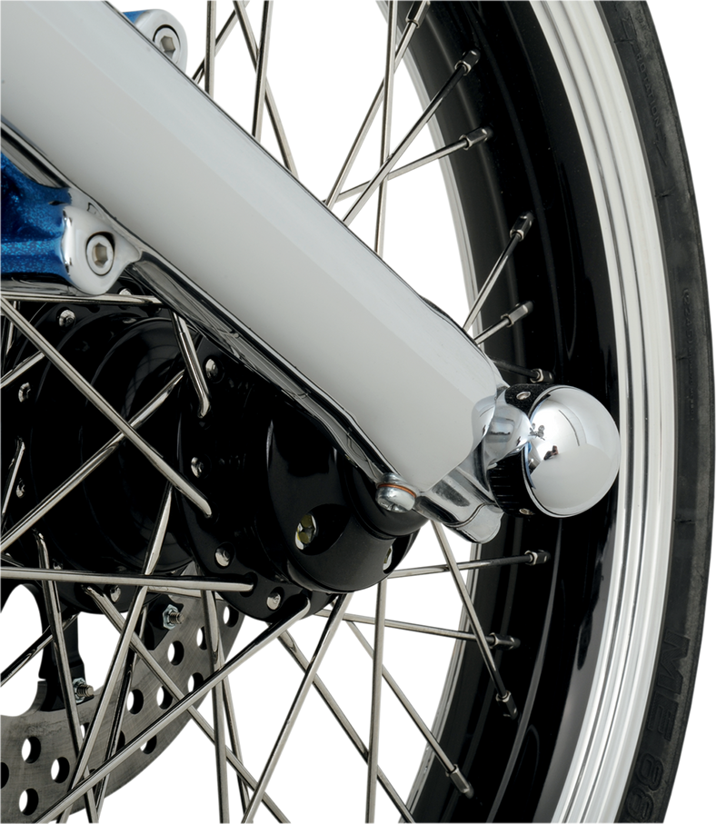 LA CHOPPERS Axle Caps - Chrome - Dome LA-7810-00