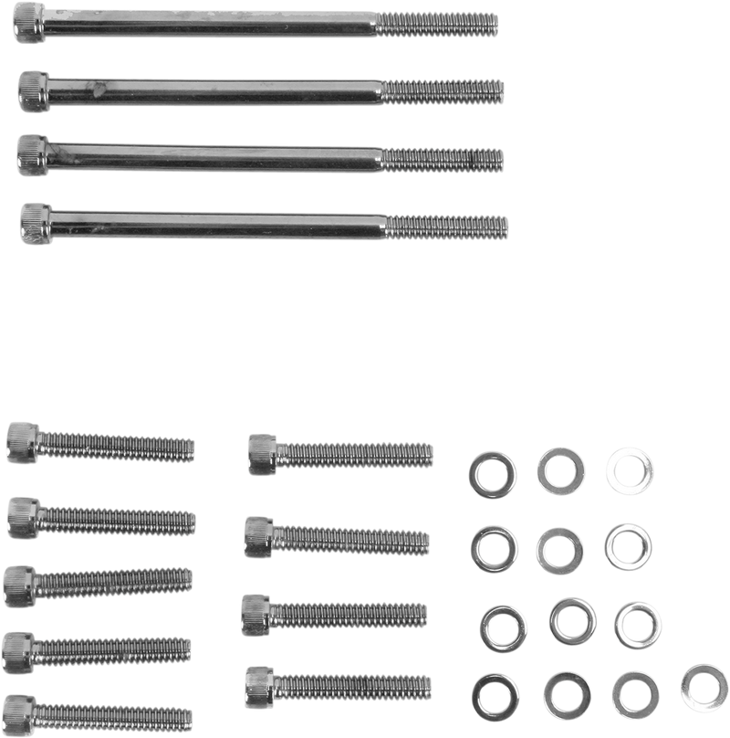 DRAG SPECIALTIES Bolt Kit - Knurled - Primary N/F FXSB,FXCW/C MK672BK