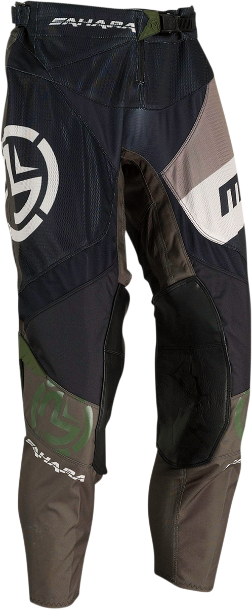 MOOSE RACING Sahara Pants - Black/Green - 28 2901-9031