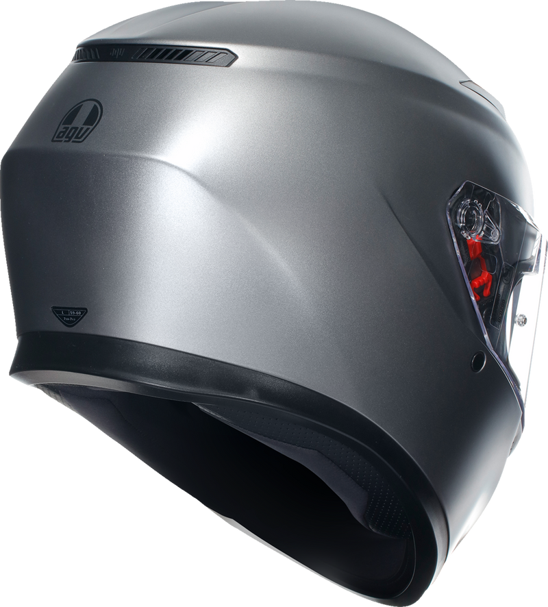 AGV K3 Motorcycle Helmet - Matte Rodio Gray - Medium 2118381004006M