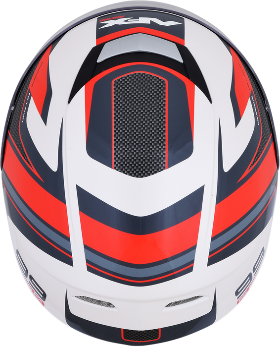AFX FX-99 Motorcycle Helmet - Recurve - Pearl White/Red - 2XL 0101-11130