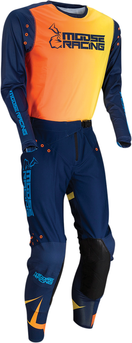 MOOSE RACING Agroid Jersey - Navy/Orange - Large 2910-6406
