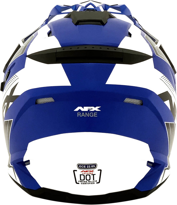 AFX FX-41 Motorcycle Helmet - Range - Matte Blue - Medium 0140-0072