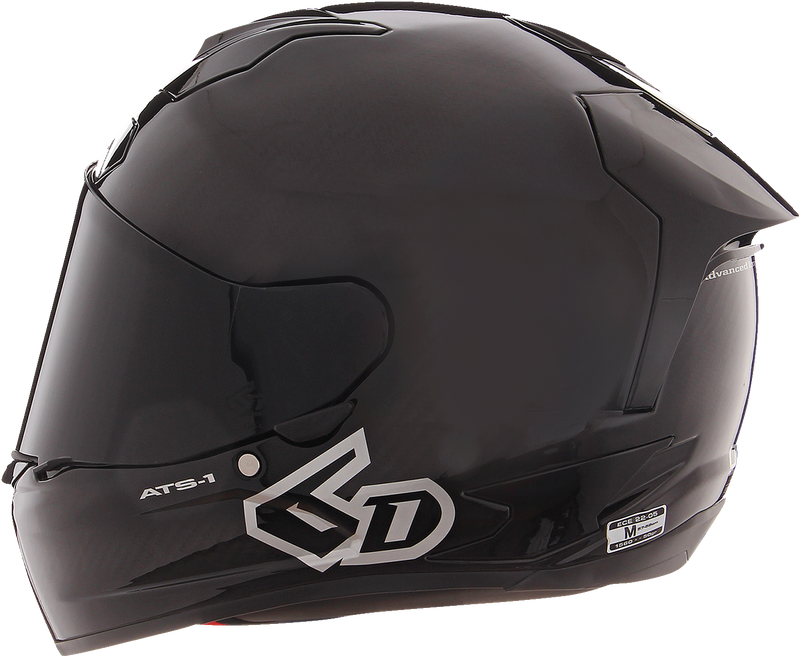 6D ATS-1R Motorcycle Helmet - Gloss Black - Small 30-0905