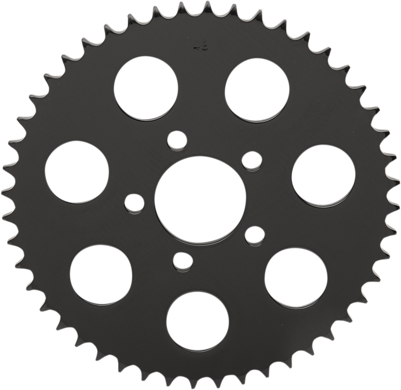 DRAG SPECIALTIES Rear Sprocket - Gloss Black - Flat - 48 Tooth 16421EB