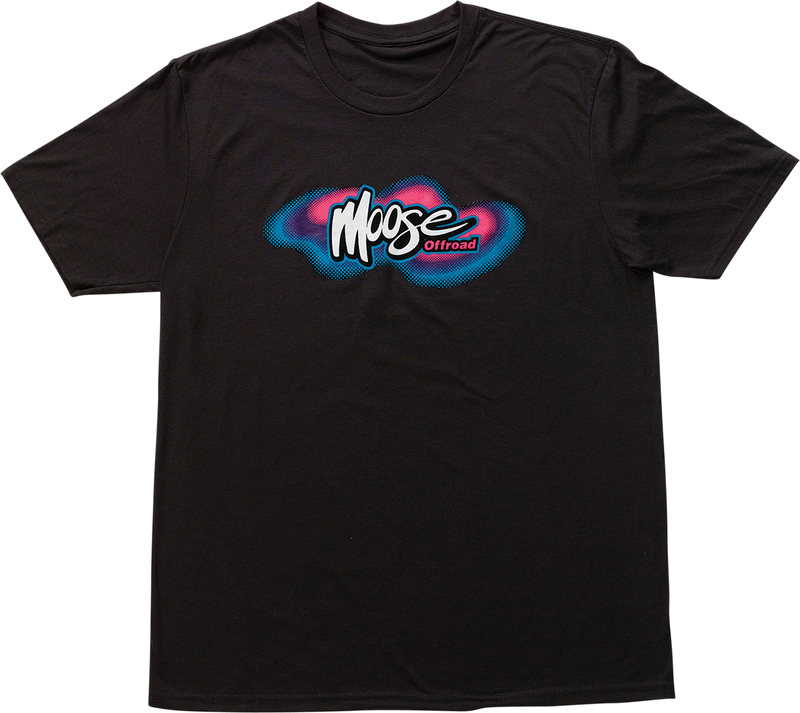 MOOSE RACING Retro Moose T-Shirt - Black - XL 3030-21365