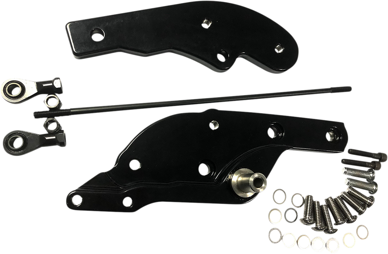 DRAG SPECIALTIES Forward Control Extensions - Black - Softail 56319