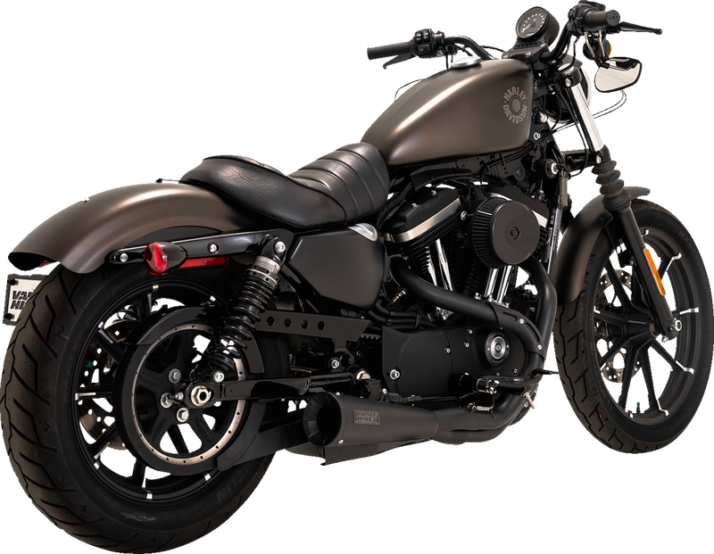 VANCE & HINES Upsweep 2-into-1 Exhaust System - Stainless Steel - Black 47627