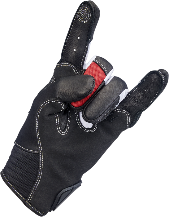 BILTWELL Bridgeport Gloves - Red - Large 1509-0801-304