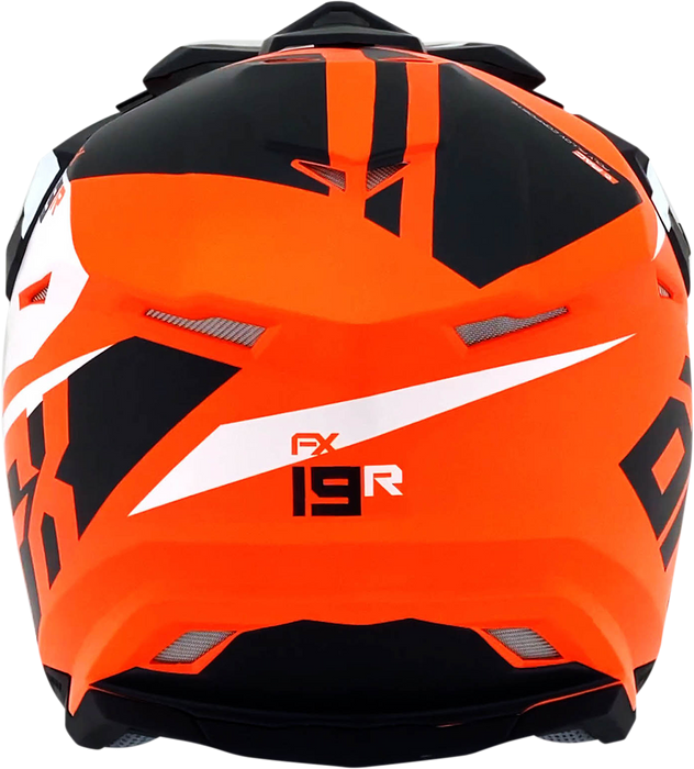 AFX FX-19R Motorcycle Helmet - Racing - Matte Orange - 2XL 0110-7087