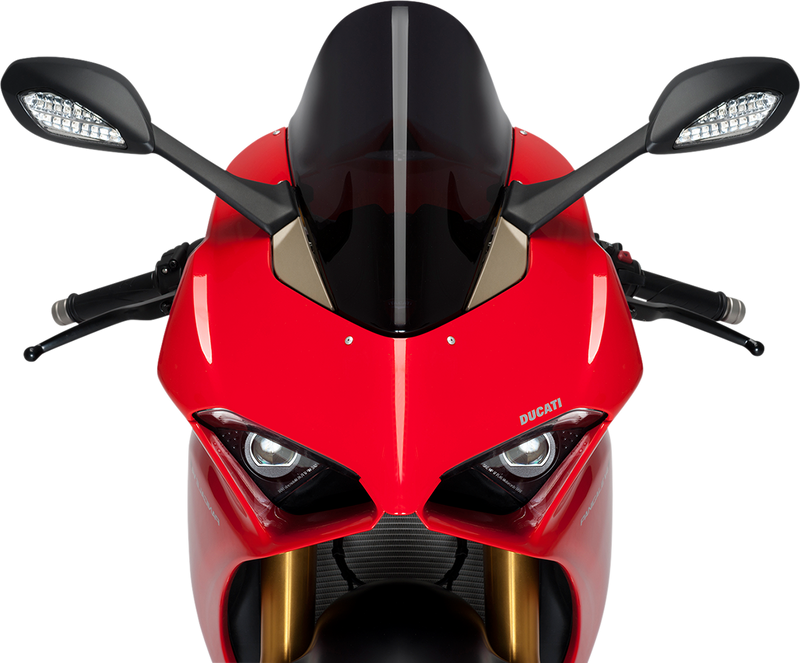 PUIG HI-TECH PARTS Race Windscreen - Blue - Ducati 9690N