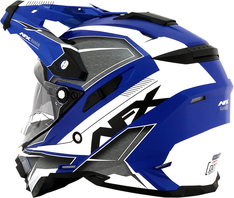 AFX FX-41 Motorcycle Helmet - Range - Matte Blue - Large 0140-0073