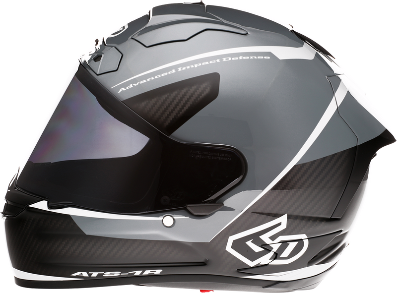 6D ATS-1R Motorcycle Helmet - Alpha - Silver - XL 30-0588