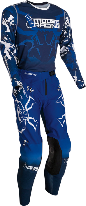 MOOSE RACING Agroid Pants - Blue/White - 30 2901-10097