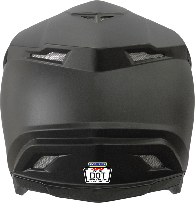 AFX FX-19R Motorcycle Helmet - Matte Black - Small 0110-7034