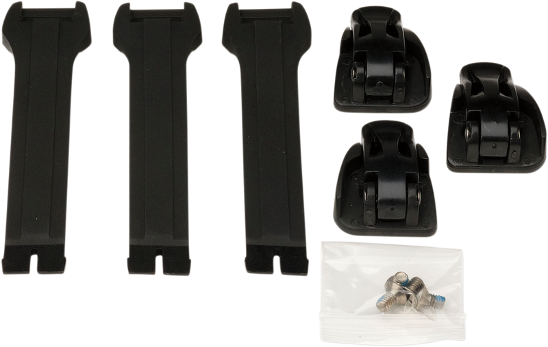 MOOSE RACING Strap/Buckle Kit - Black 3430-0843