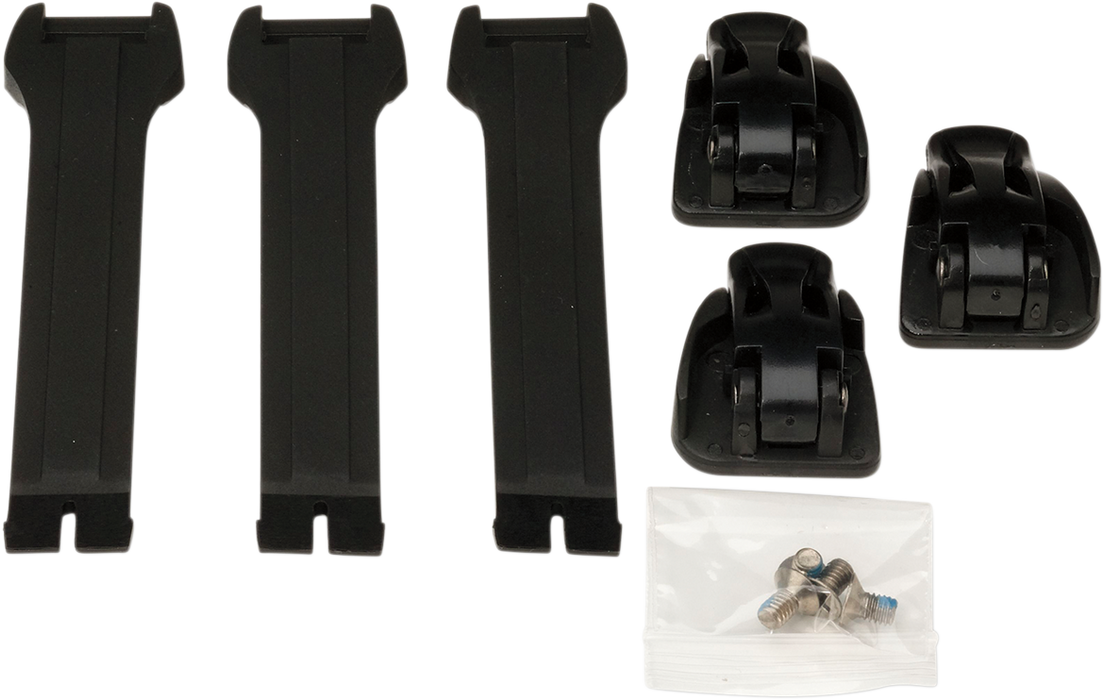 MOOSE RACING Strap/Buckle Kit - Black 3430-0843