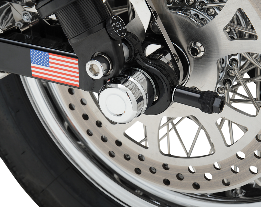 DRAG SPECIALTIES Axle Cap - Rear - Chrome 0214-0832