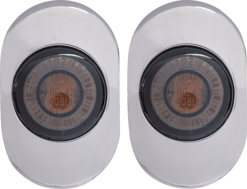 KODLIN MOTORCYCLE Antenna Grommet Light - Chrome K68496