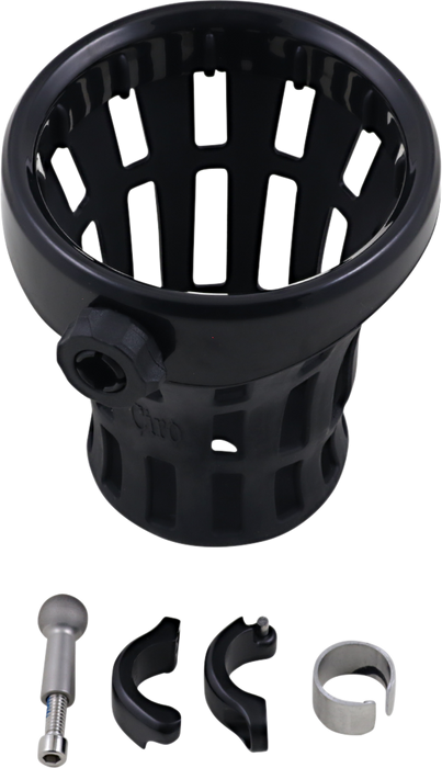 CIRO Drink Holder - 7/8" - 1" Clamp - Black 50913