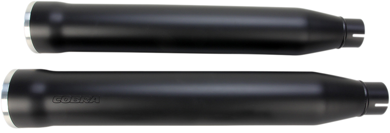 COBRA 3" RPT Mufflers for '07-'17 Softail - Black 6053B