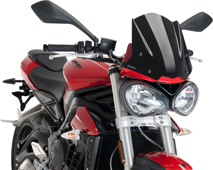 PUIG HI-TECH PARTS New Generation Windscreen - Black 9999N