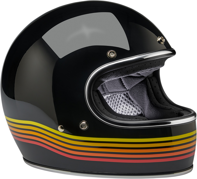 BILTWELL Gringo Helmet - Gloss Black Spectrum - XS 1002-536-101