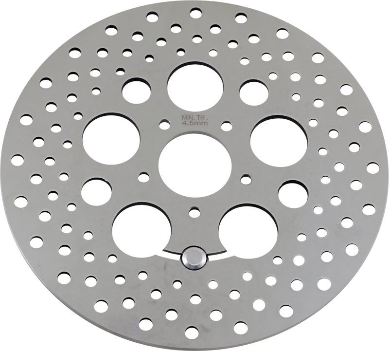 DRAG SPECIALTIES Drilled Brake Rotor - Front - 11.8" - Touring/Trike B06-0188ASP