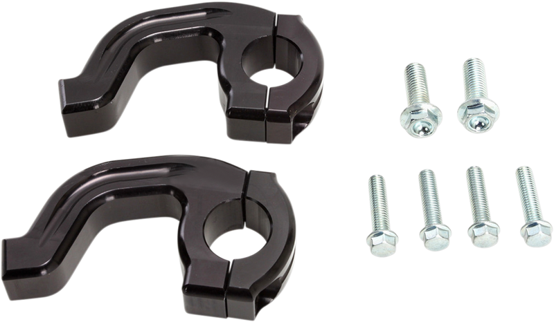 MOOSE RACING Handguard Clamp - Contour - 7/8" - Black 50-232B
