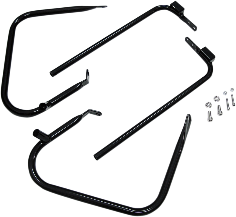 DRAG SPECIALTIES Saddlebag Support Kit - '97-'08 FLT - Black YEAR APP S/B 97-08 21026B