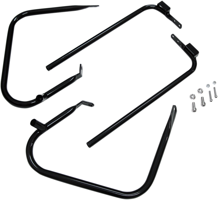 DRAG SPECIALTIES Saddlebag Support Kit - '97-'08 FLT - Black YEAR APP S/B 97-08 21026B