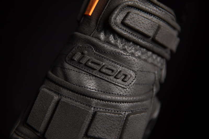 ICON Motorhead3™ CE Motorcycle Gloves - Black - Small 3301-4237