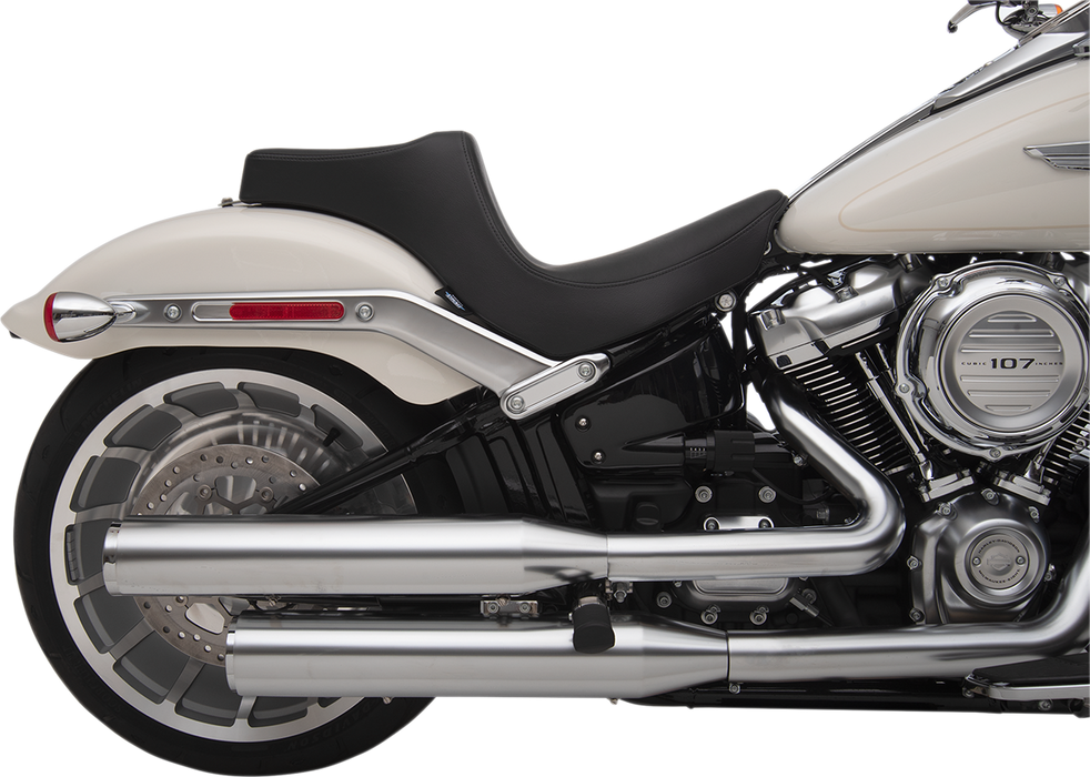 DRAG SPECIALTIES Predator III Seat - Black - Smooth - FXBR/S '18-'22 0802-1187