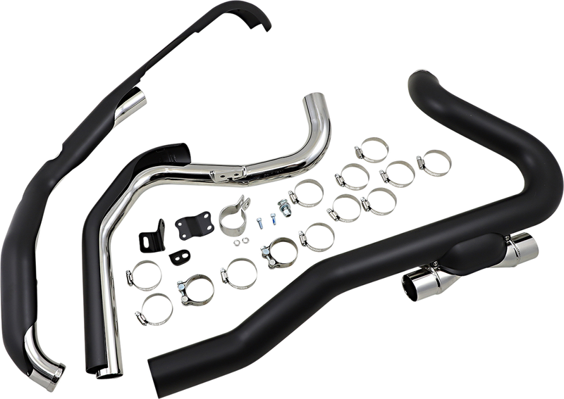 COBRA Pro Chamber Headpipes for Trike - Black 6256RB
