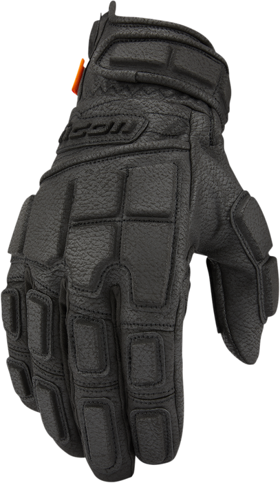 ICON Motorhead3™ CE Motorcycle Gloves - Black - Medium 3301-4238