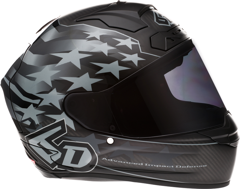 6D ATS-1R Motorcycle Helmet - Patriot - Black - Large 30-0607