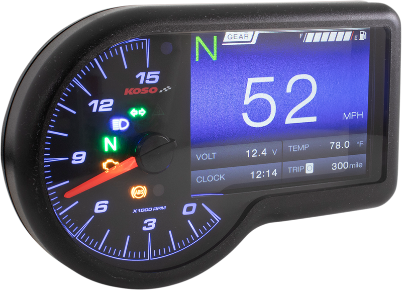KOSO NORTH AMERICA RX-3 Gauge - Black BA071000