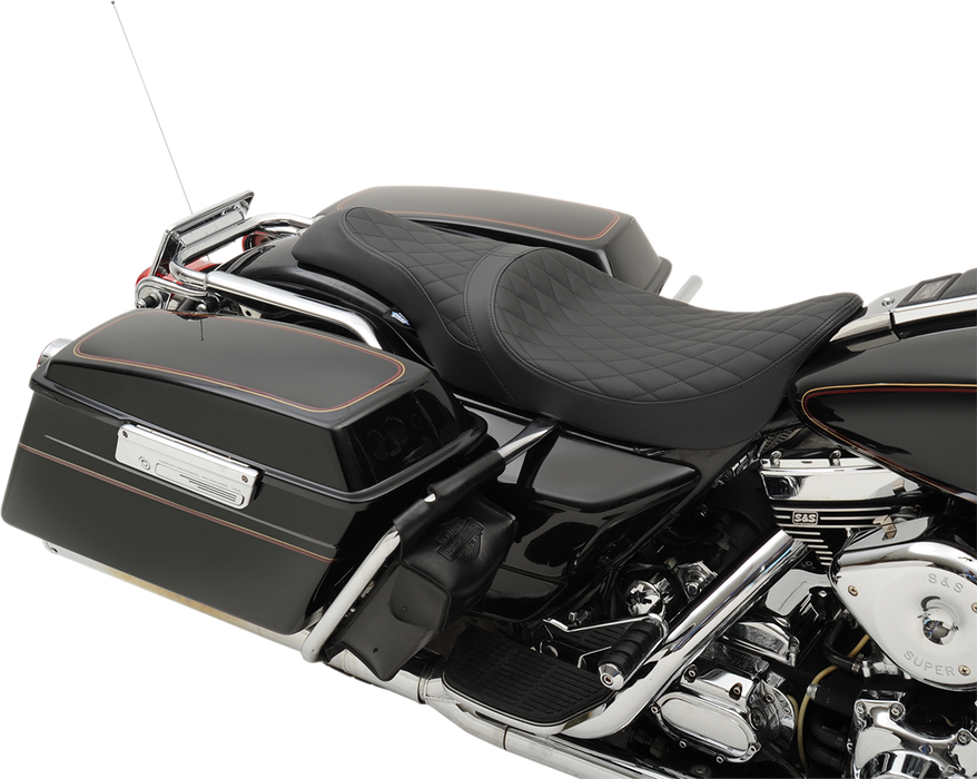 DRAG SPECIALTIES Caballero Diamond Seat - FL '97-'07 0801-1133