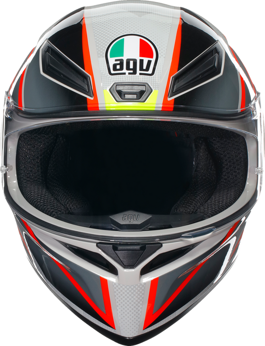 AGV K1 S Motorcycle Helmet - Blipper - Gray/Red - Small 2118394003030S