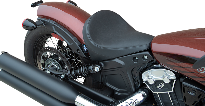 DRAG SPECIALTIES 3/4 Solo Seat - Black - Vinyl 0810-2256