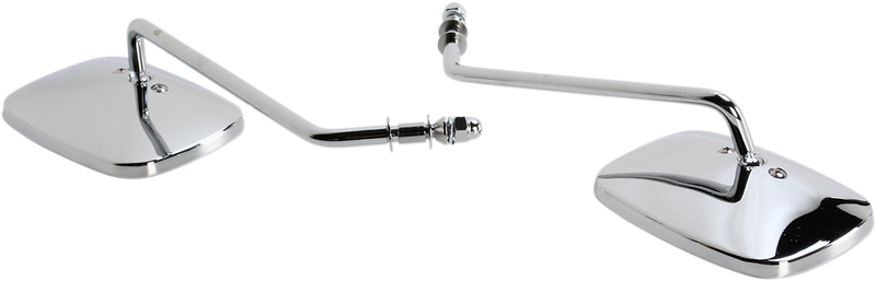DRAG SPECIALTIES Rectangle Mirrors - Long - Chrome 60-0014/15X