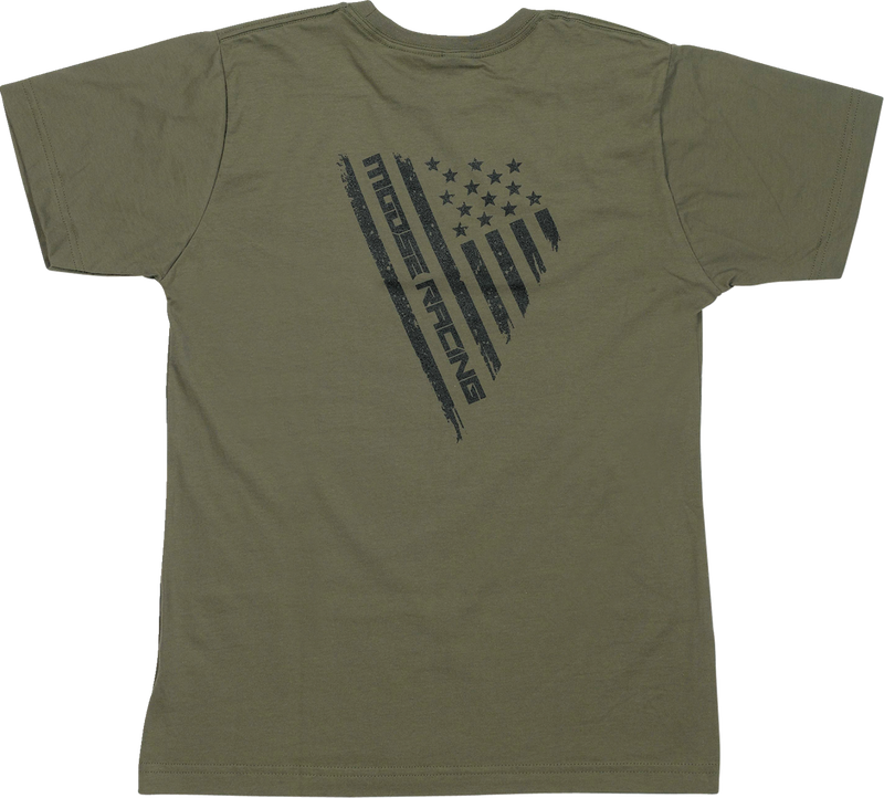 MOOSE RACING Youth Salute T-Shirt - Olive - Medium 3032-3695