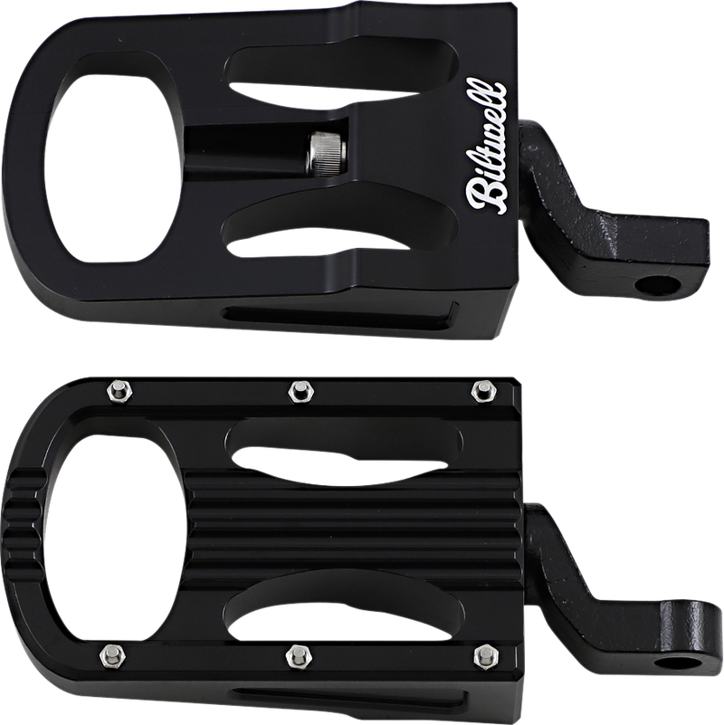 BILTWELL XL Step Footpegs - Black 7006-203-02