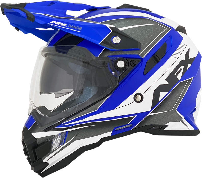 AFX FX-41 Motorcycle Helmet - Range - Matte Blue - Medium 0140-0072